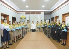 ผู้ผ่านการฝึกอบรมหลักสูตรจิตอาสา 904 “หลักสูตรพื้นฐาน” (ภาค 3) รุ่นที่ 6/69 เข้ารายงานตัวต่อ ผู้ว่าราชการจังหวัดลำปาง ในฐานะ ผู้อำนวยการศูนย์อำนวยการจิตอาสาพระราชทานจังหวัดลำปาง