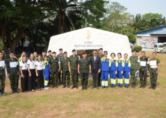 พลโท วรเทพ บุญญะ แม่ทัพภาคที่ 3 ตรวจเยี่ยม การฝึกทบทวนการปฏิบัติ การส่งต่อผู้ป่วยวิกฤต เเละฉุกเฉิน โดยอากาศยานกองทัพบก